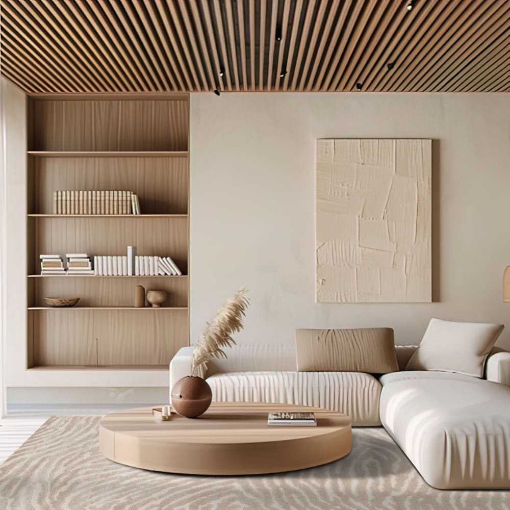 Tapis ultra doux effet sculpté beige 120 x 170