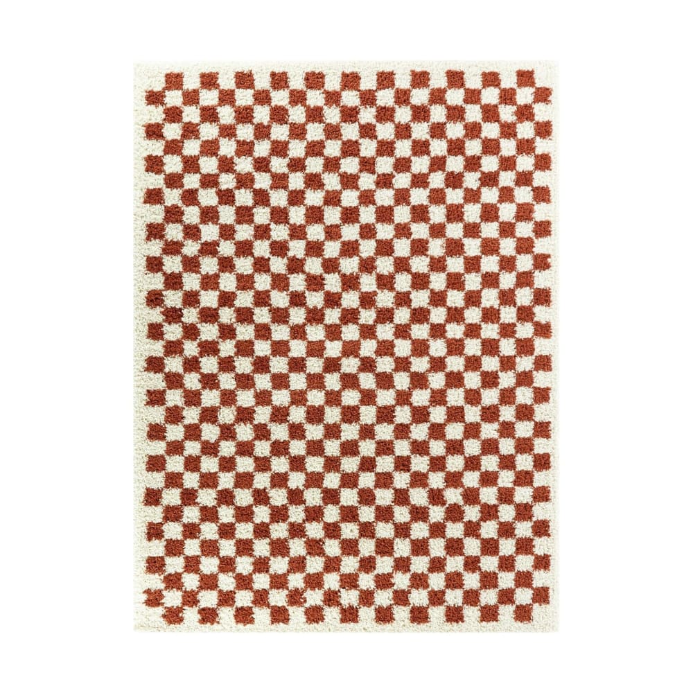 Tapis à poil haut doux et confortable terracotta 160 x 230 cm
