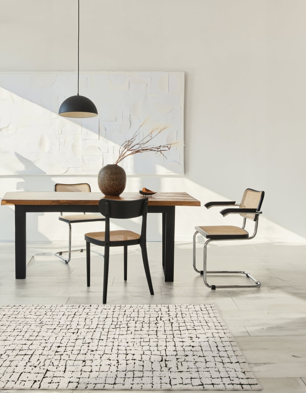 Tapis ultra doux effet sculpté noir 200 x 290