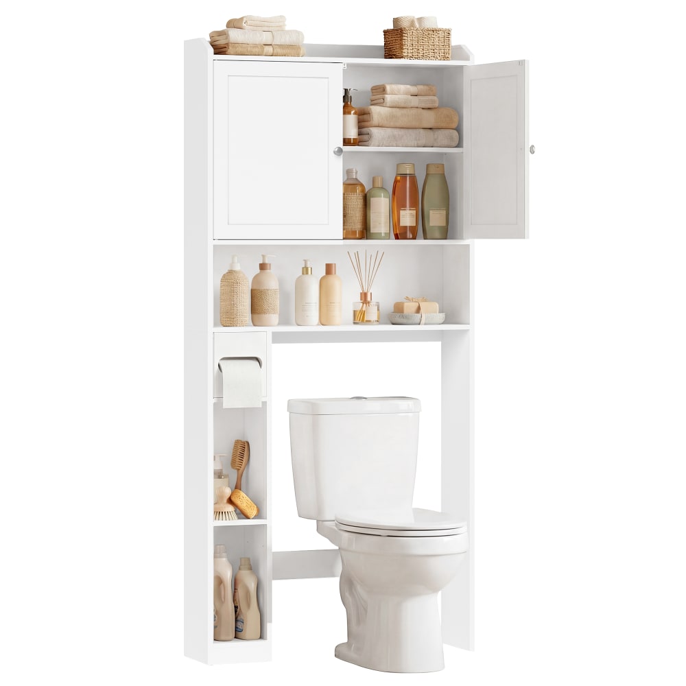Meuble wc armoire pour machine à laver 20 x 79,1 x 170 cm blanc nuage