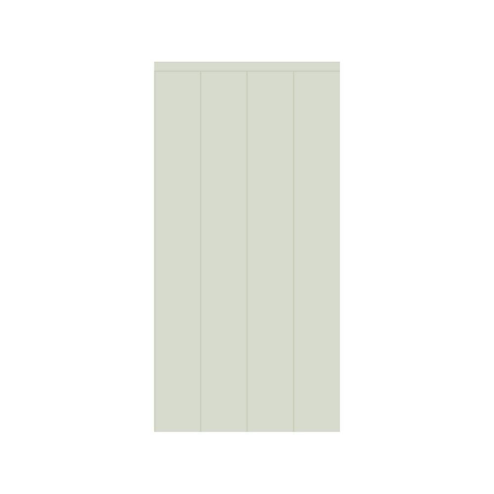 Decochic Sticker en vinyle boiserie vert 50x100cm (set de 2) Vert Pva - Polyacétate De Vinyle - 0x100x50cm
