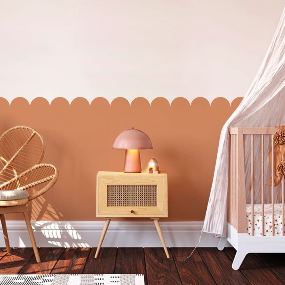 Sticker en vinyle feston marron 50x100cm (set de 2) - Maisons du Monde