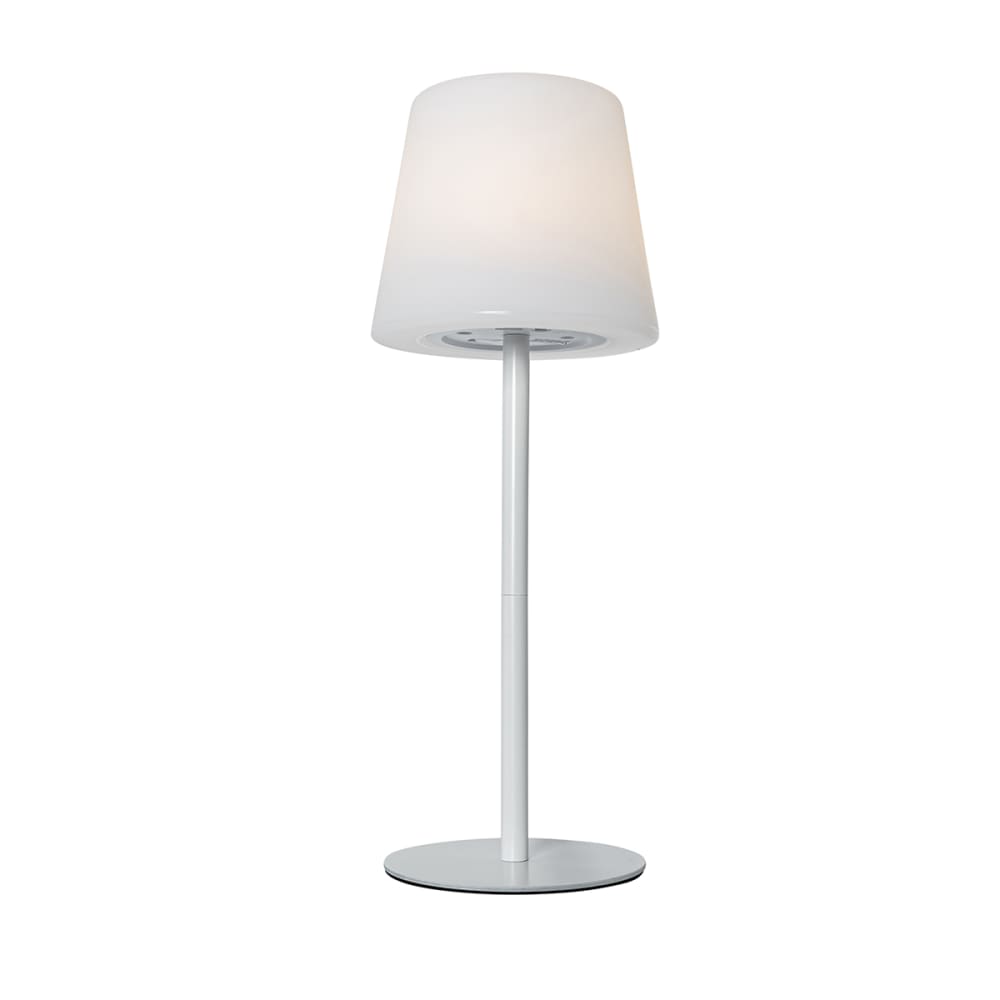 Lampe de table blanche led rechargeable variateur ip54 — vue 3