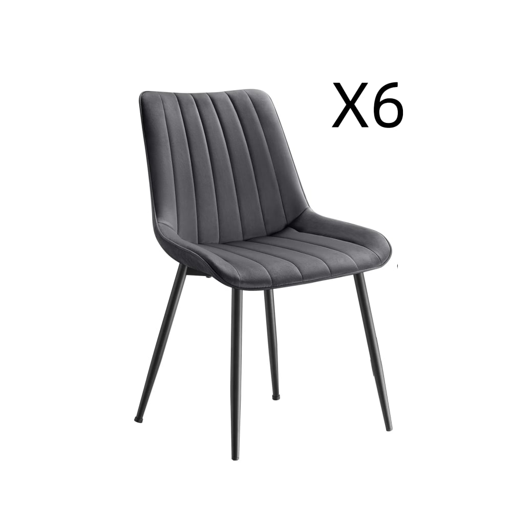 Lot 6 chaises salle