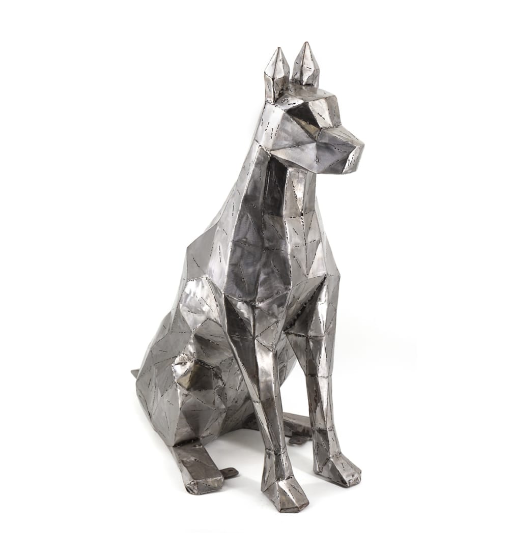 MOYCOR Hundefigur aus Eisen, silber - Metall