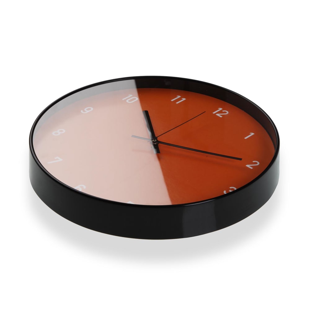 Horloge murale en verre rouge - Maisons du Monde
