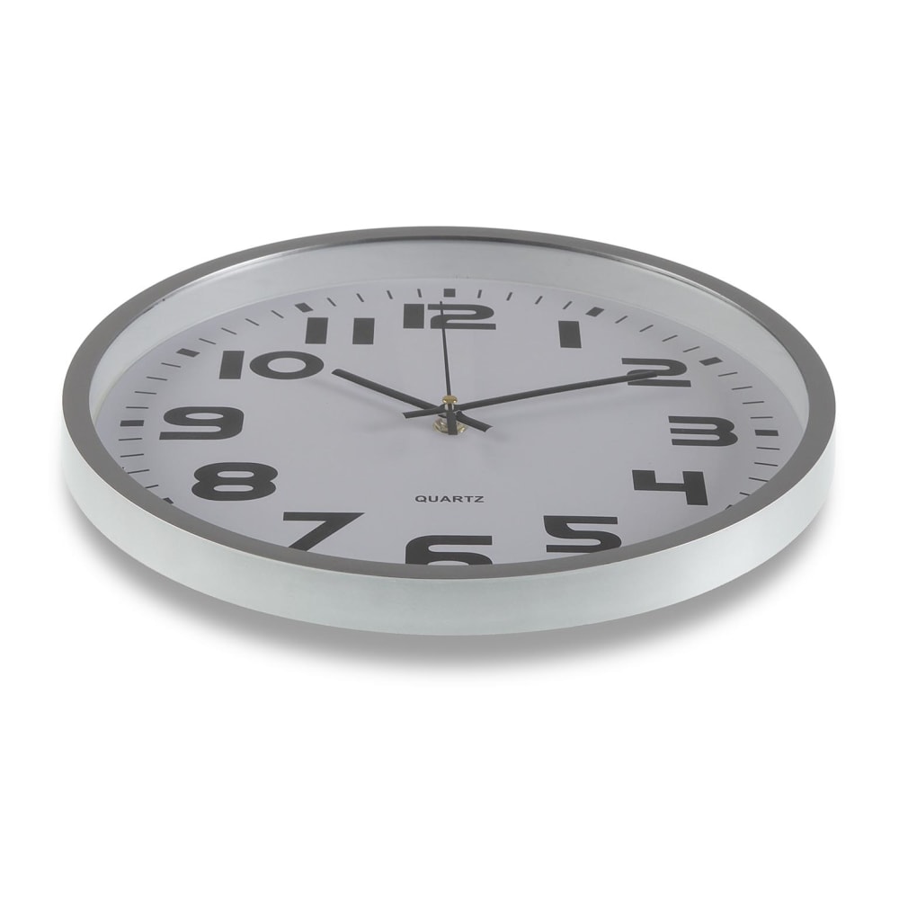 Horloge murale en plastique argenté - Maisons du Monde