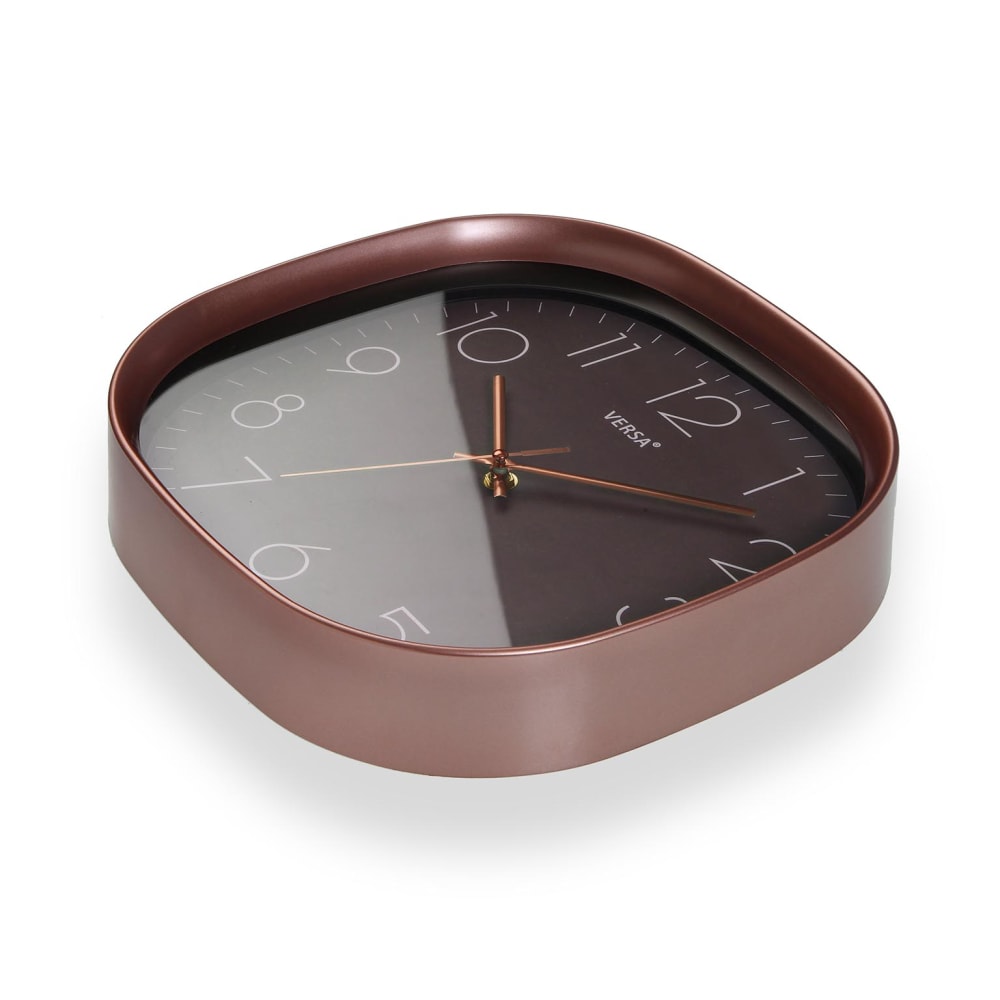 Horloge murale carrée en plastique gris - Maisons du Monde