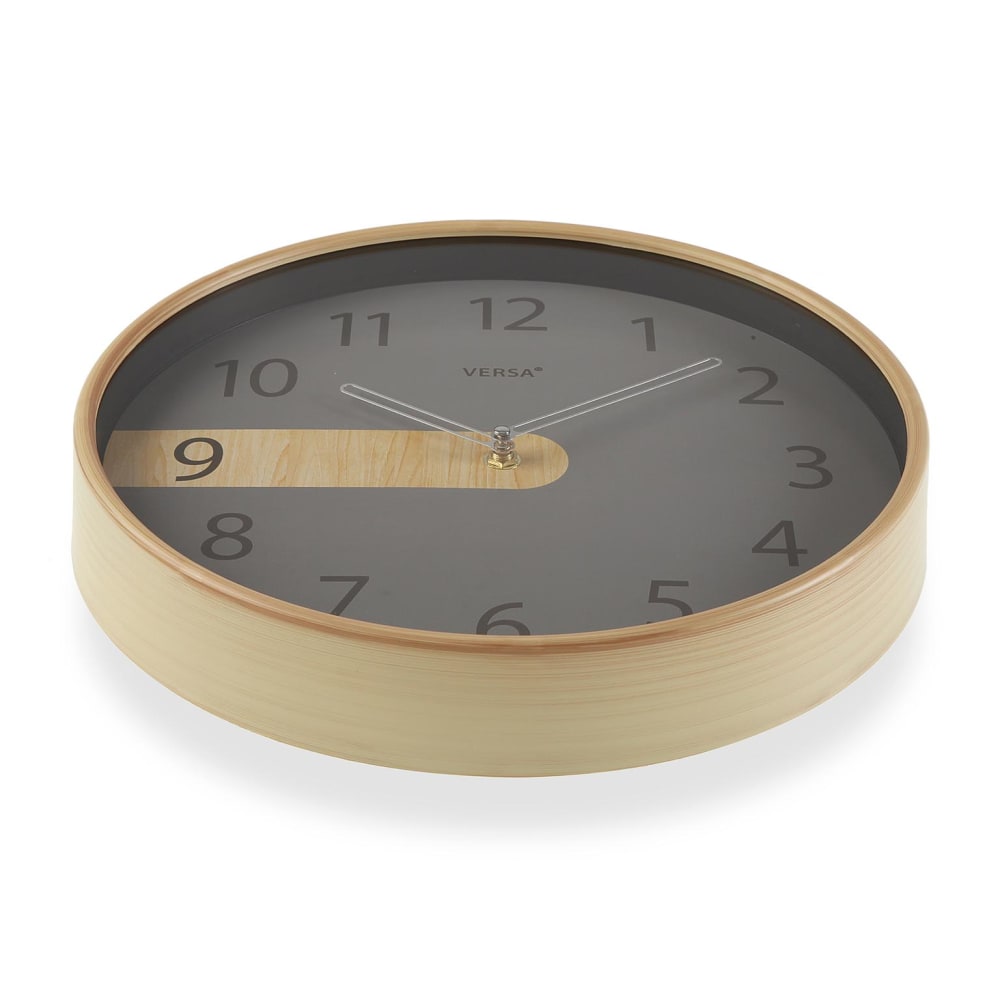 Horloge murale en plastique gris - Maisons du Monde