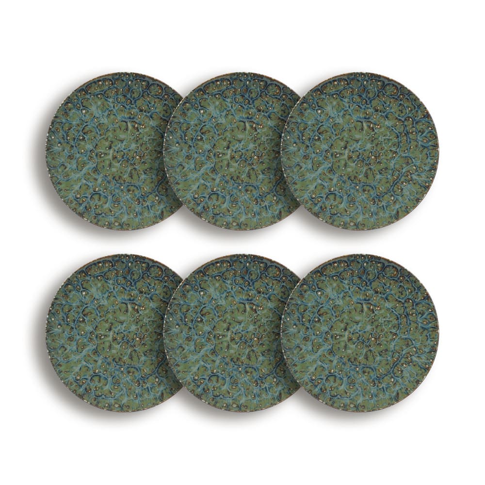 Lot de 6 assiettes plates en porcelaine 27cm Lot de 6 assiettes plates en porcelaine 27cm