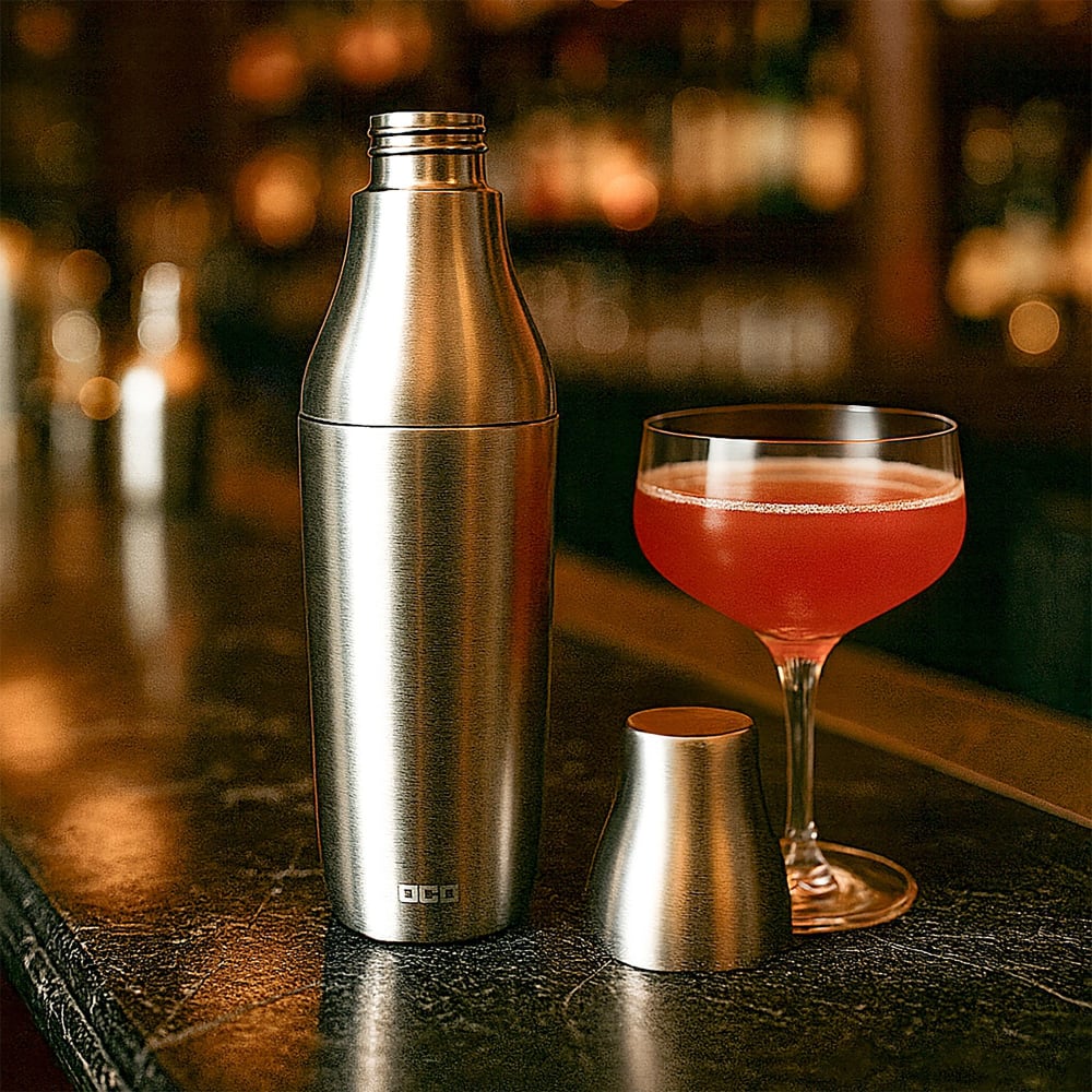 OGO Living Shaker à cocktail en acier inoxydable 600ml Argenté