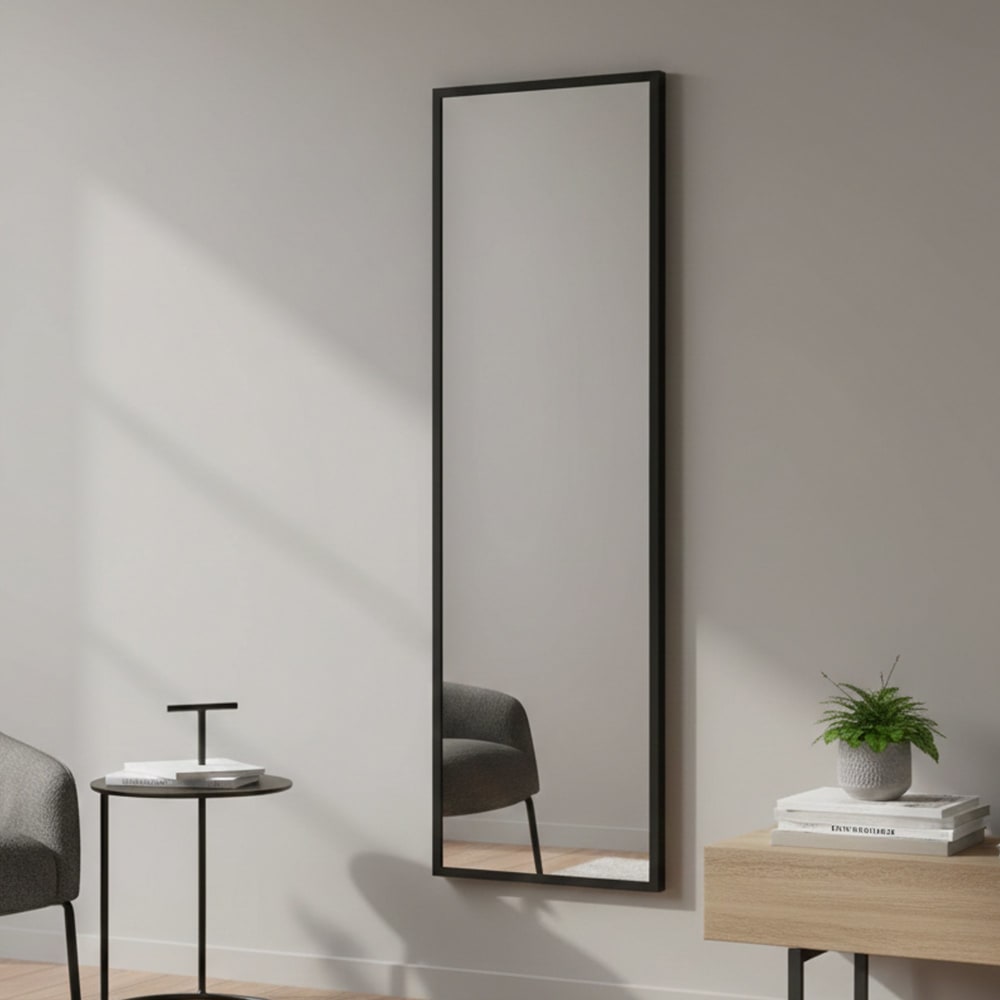 Schwarzer Holzspiegel 50x160h cm - Maisons Du Monde