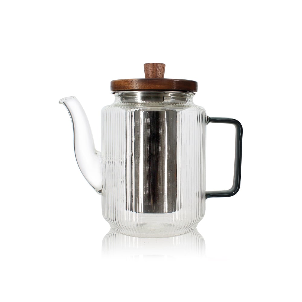 Théière en verre et anse graphite 550ml