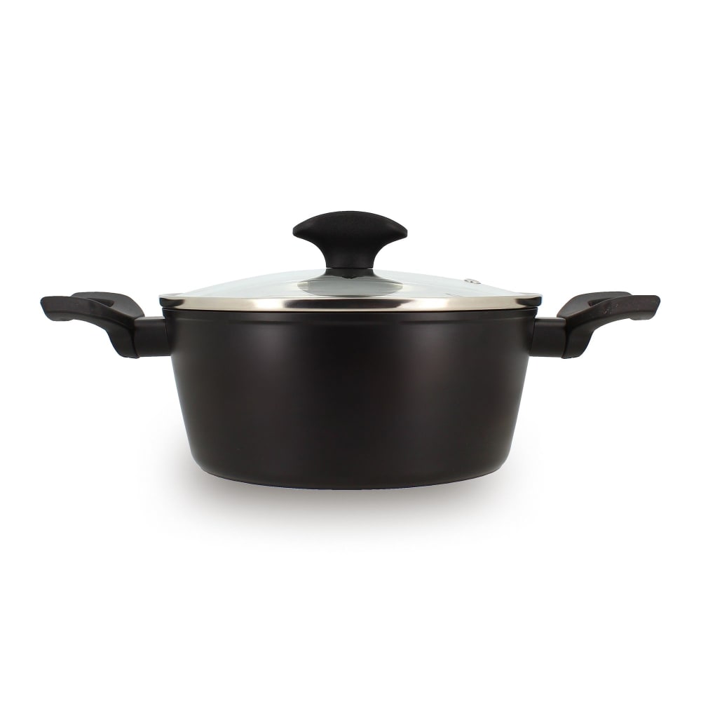Faitout antiadhésif en aluminium noir 20cm - tous feux Faitout antiadhésif en aluminium noir 20cm - tous feux