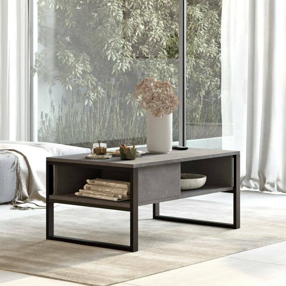 Table basse effet bois argent 100x60 cm - Maisons du Monde
