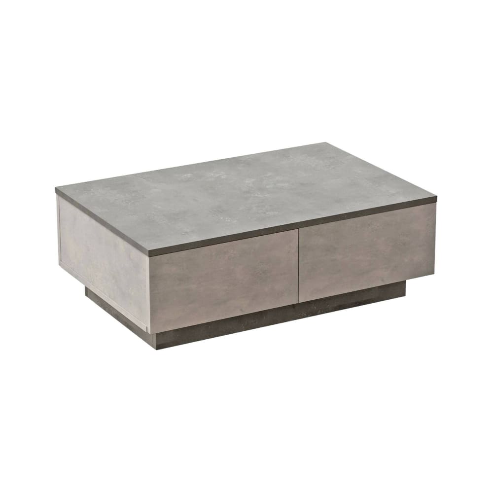 Dmora Wohnzimmertisch Holzeffekt silber, anthrazit 90x60 cm style modern - Holz