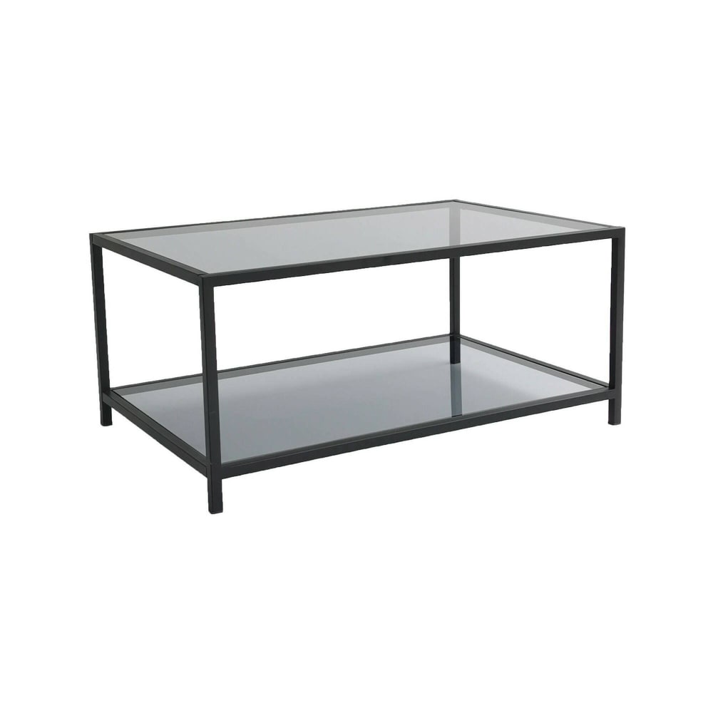 Table basse en métal noir 90x60x40h cm