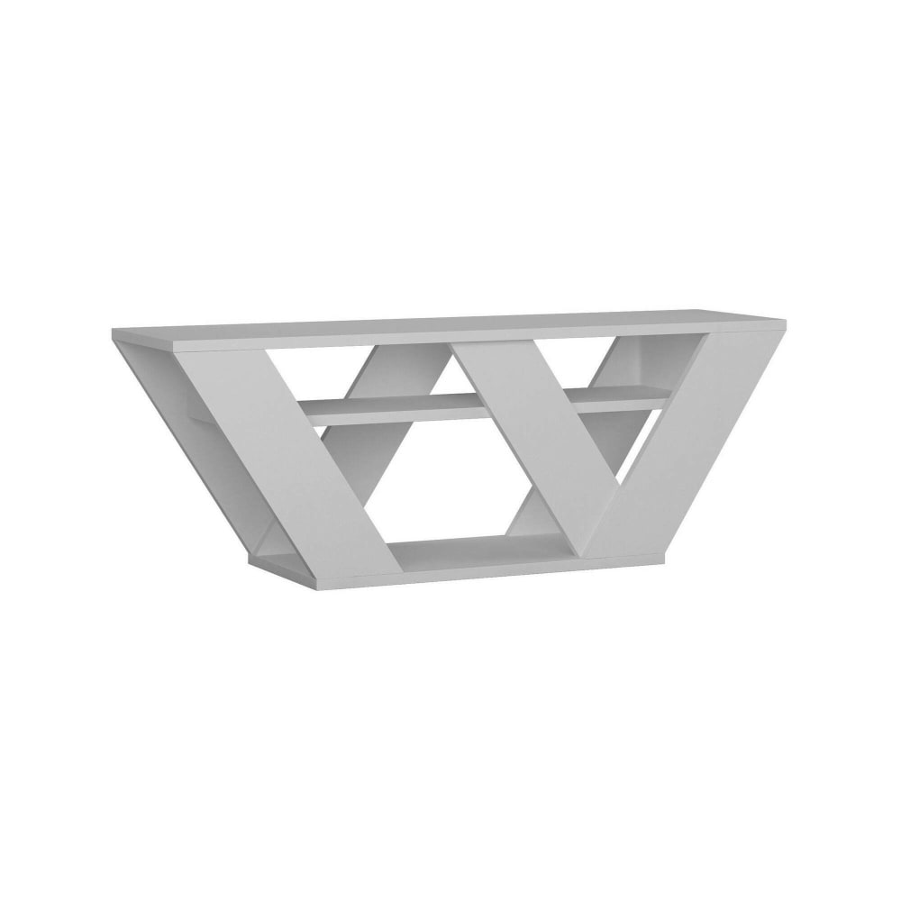 Meuble TV effet bois blanc 110x30  cm