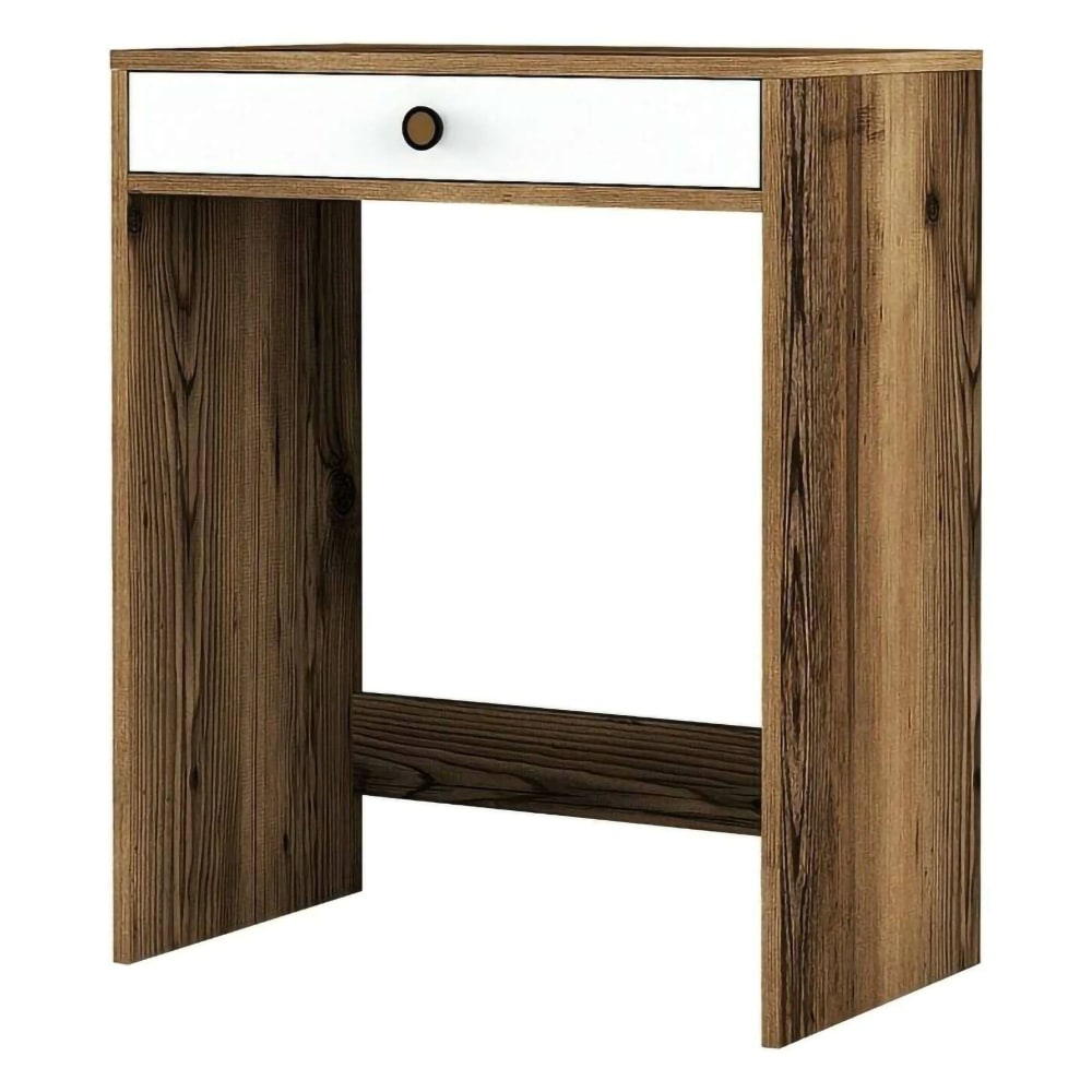 Dmora Konsolentisch Holzeffekt walnuss, weiß 70x85 cm style modern Braun Holz