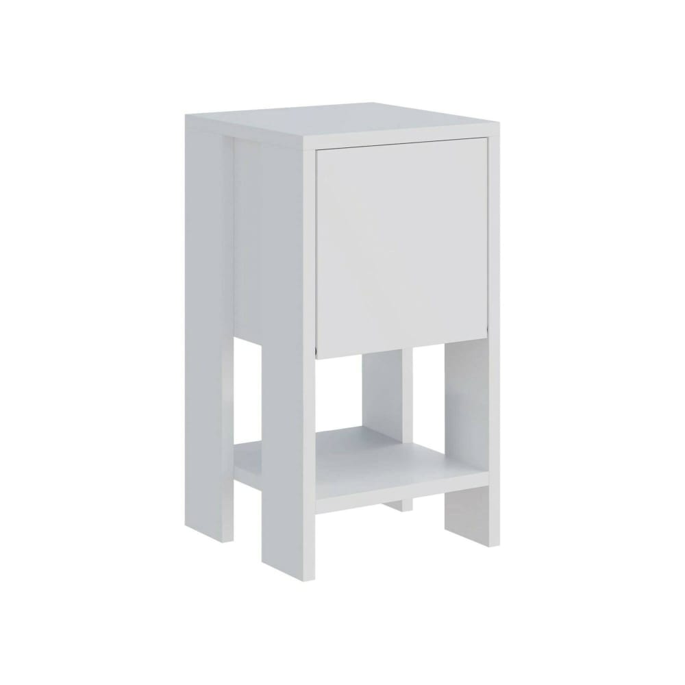 Chevet effet bois blanc 30x30  cm