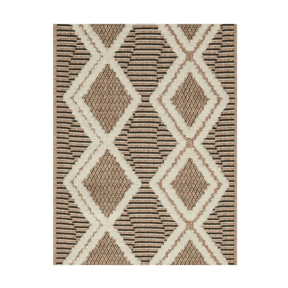 Tapis intérieur et extérieur en polypropylène marron 160x230cm