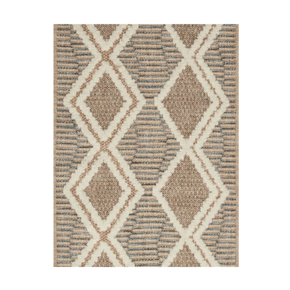 Tapis intérieur et extérieur en polypropylène marron 120x170cm
