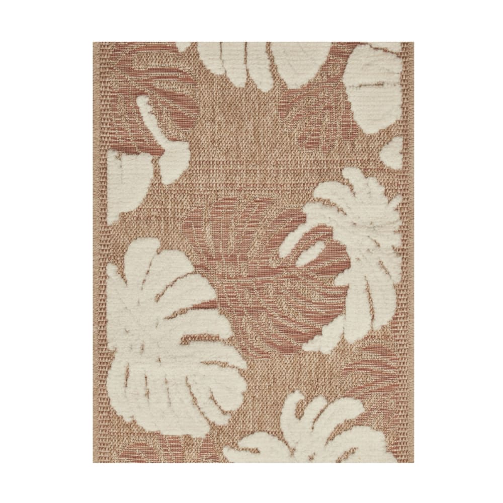 Tapis intérieur et extérieur en polypropylène marron 60x90cm
