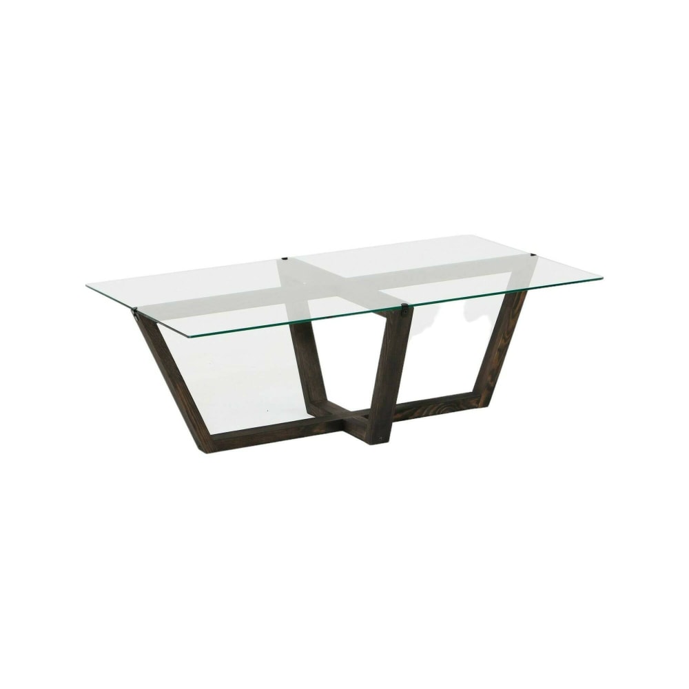 Table basse en bois anthracite 105x65  cm