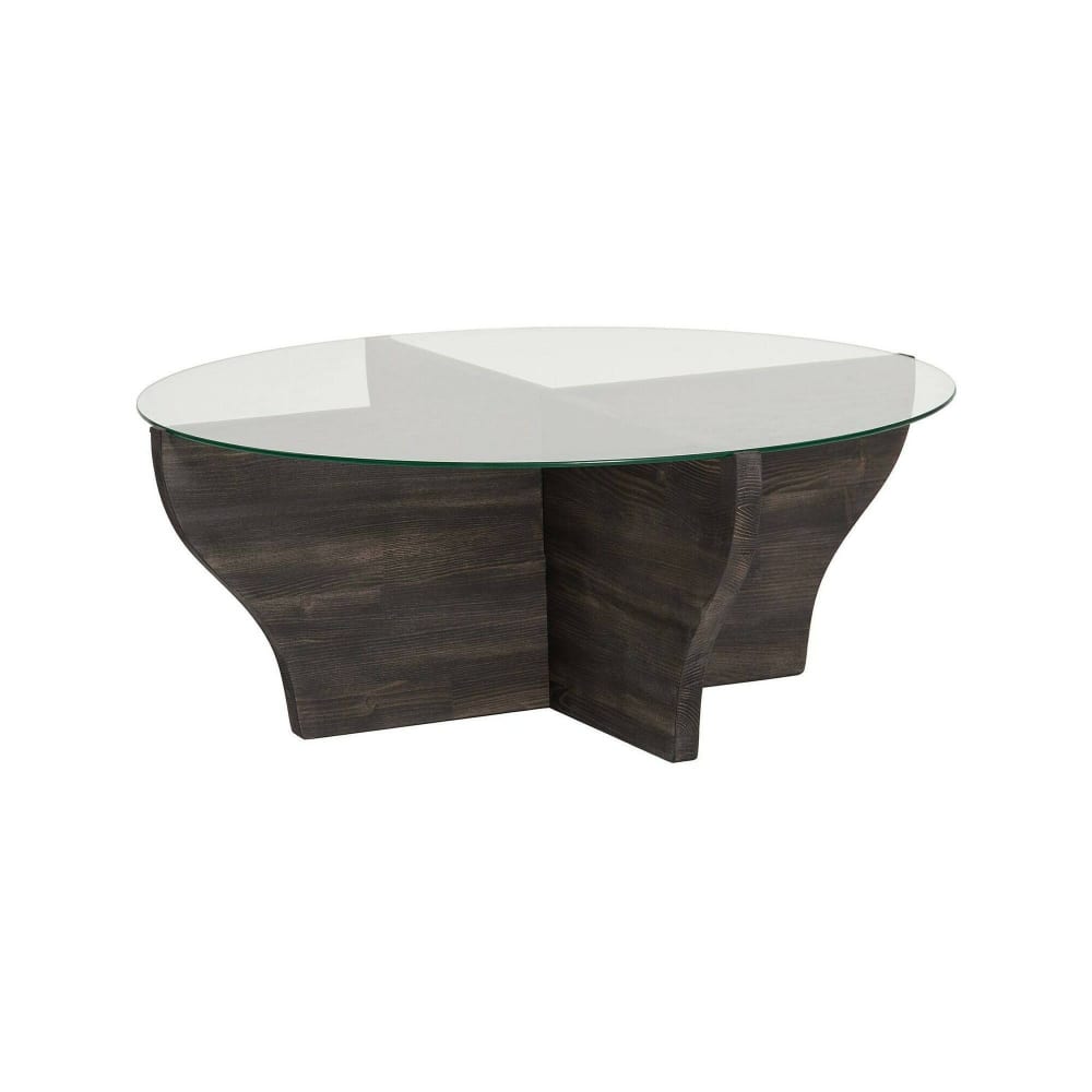 Table basse en bois anthracite 92x92  cm