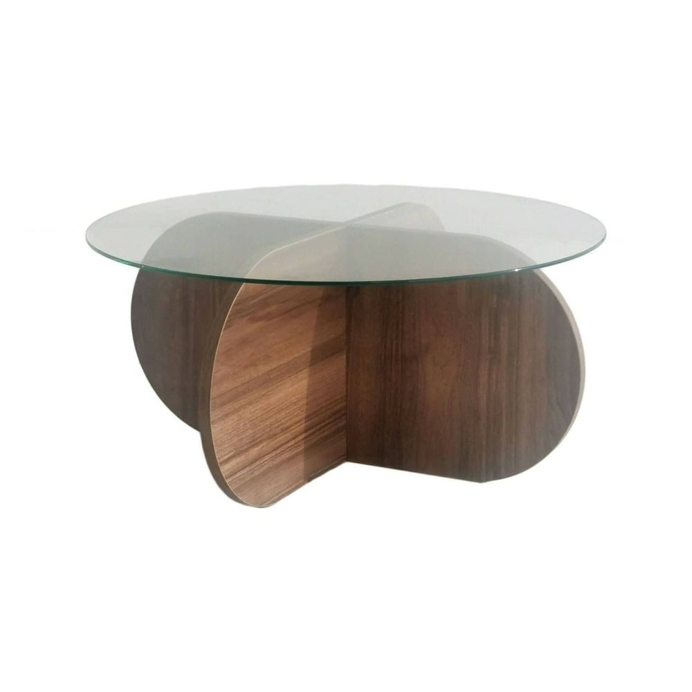 Table basse en bois mélaminé - brun