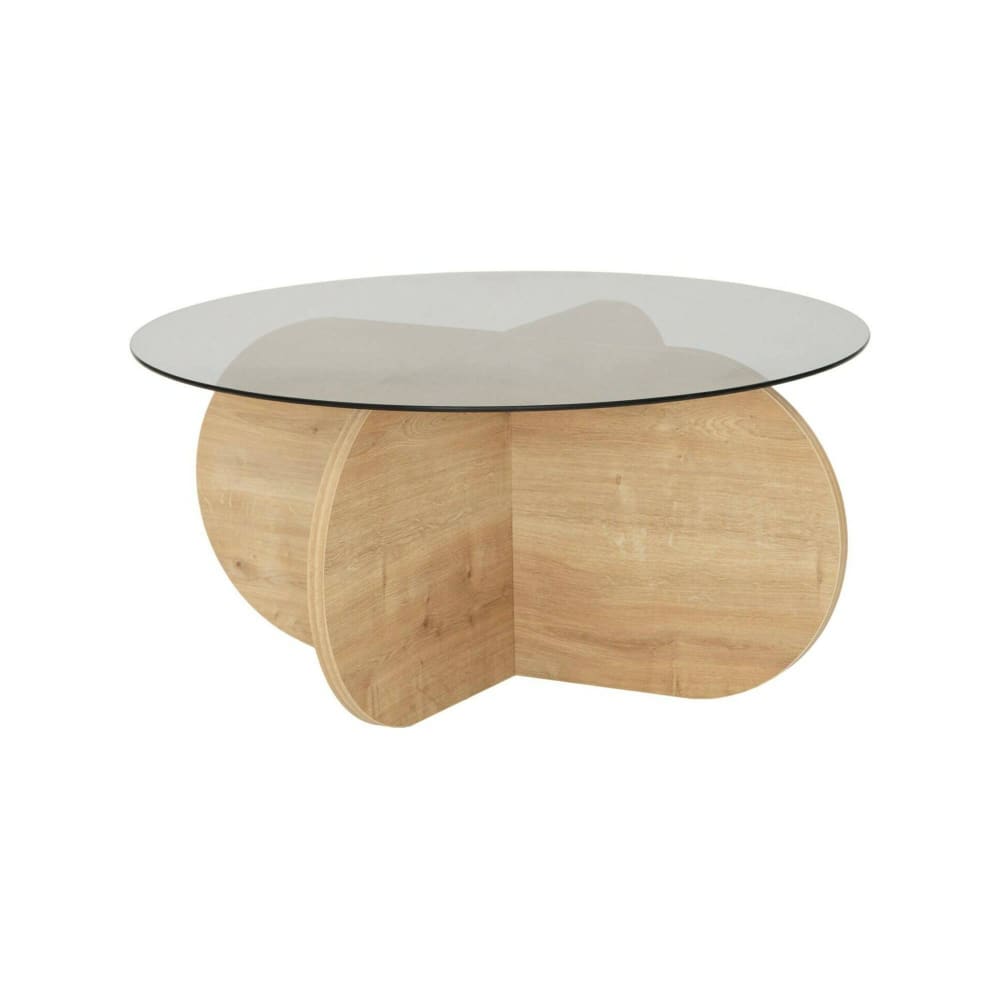 Table basse effet bois beige 75x75  cm