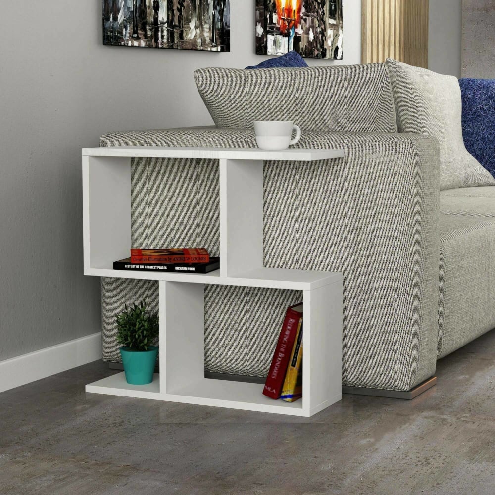 Table basse effet bois blanc 60x20 cm - Maisons du Monde