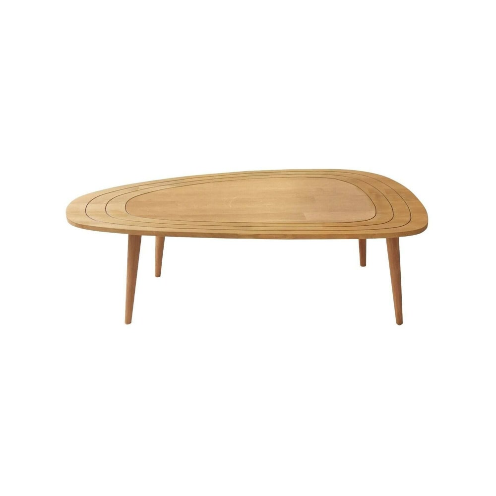 Dmora Wohnzimmertisch Holz eiche 115x50 cm style modern Braun Holz