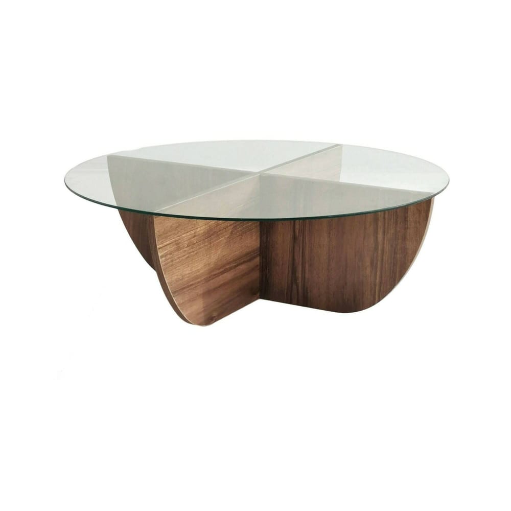 Table basse effet bois beige 90x90  cm