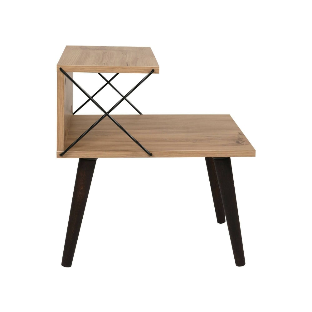 Dmora Nachttisch Holzeffekt eiche 50x40 cm style modern Braun Holz