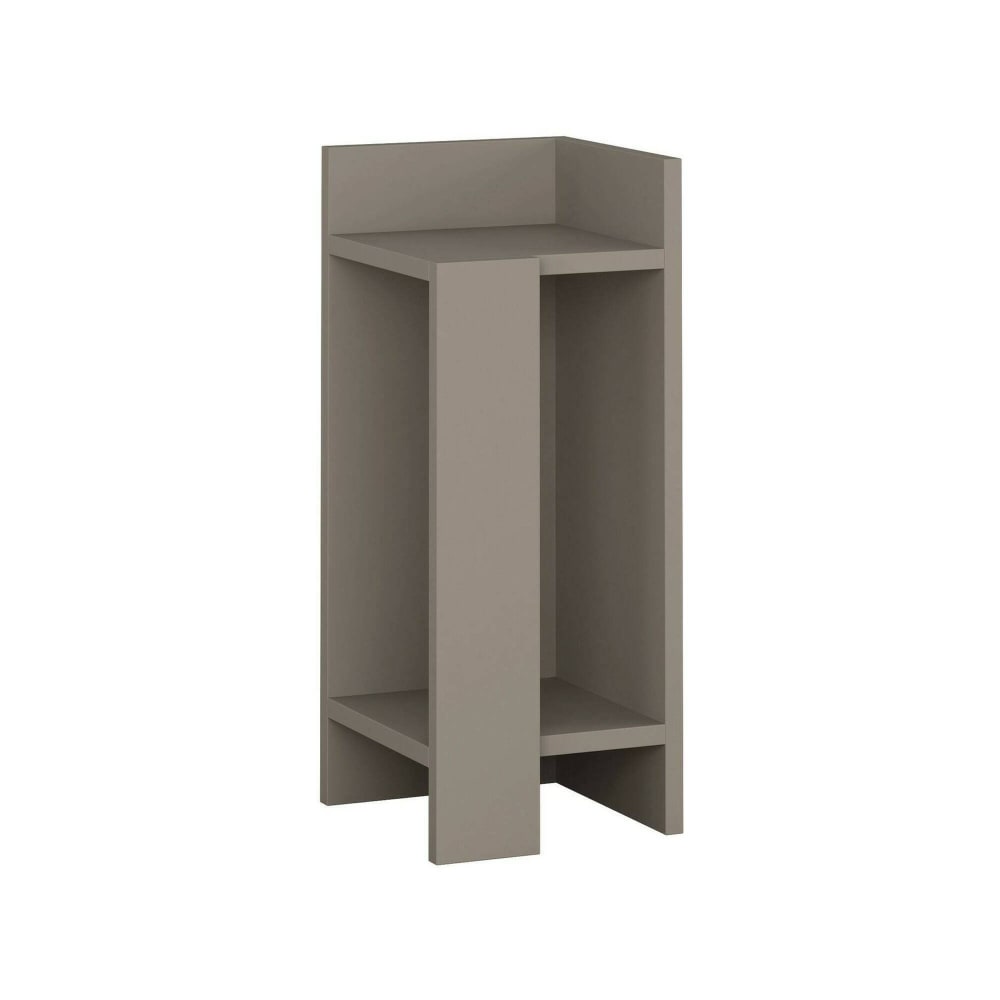 Chevet effet bois gris tourterelle 25x27  cm