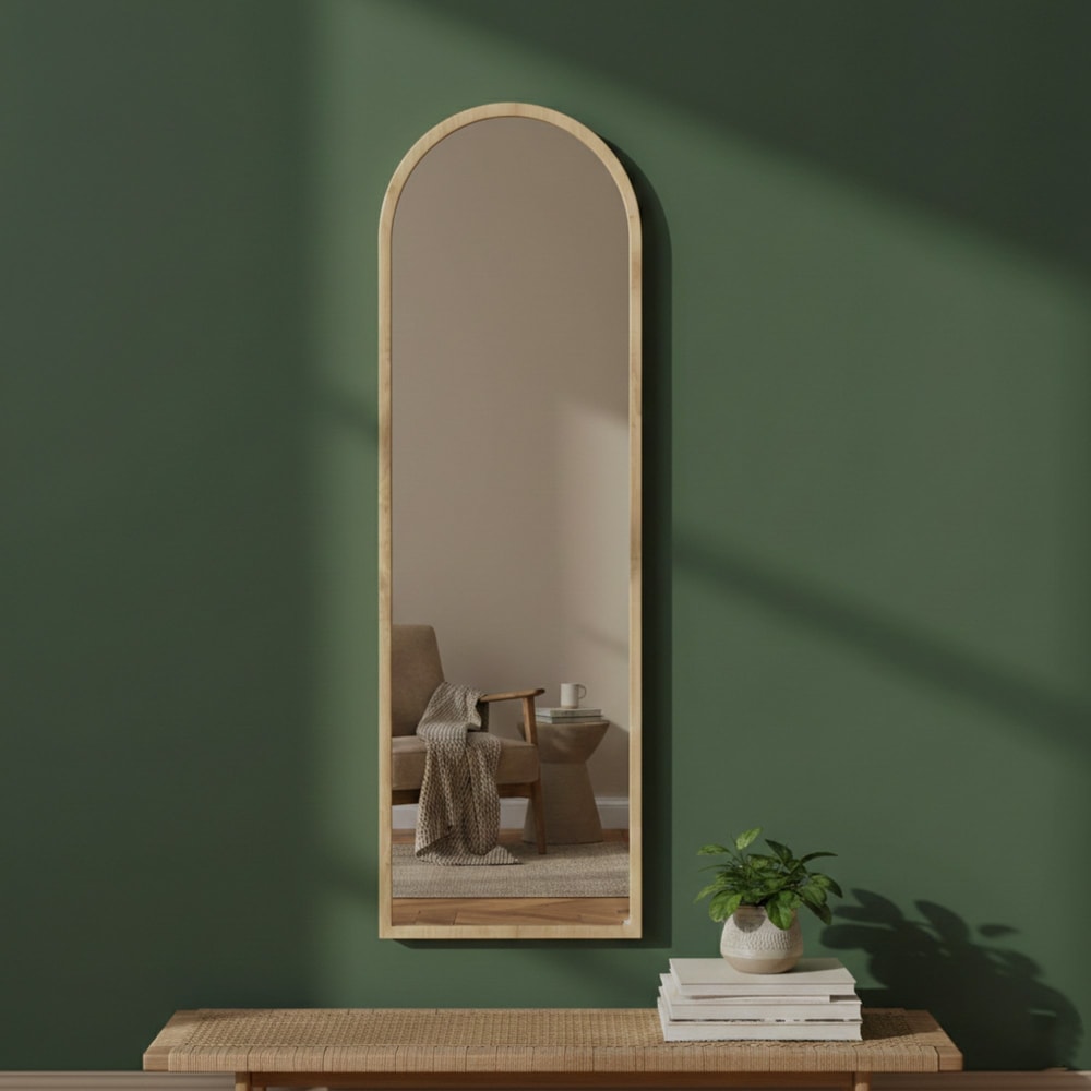 Spiegel Holzeffekt eiche 50x2 cm - Maisons Du Monde