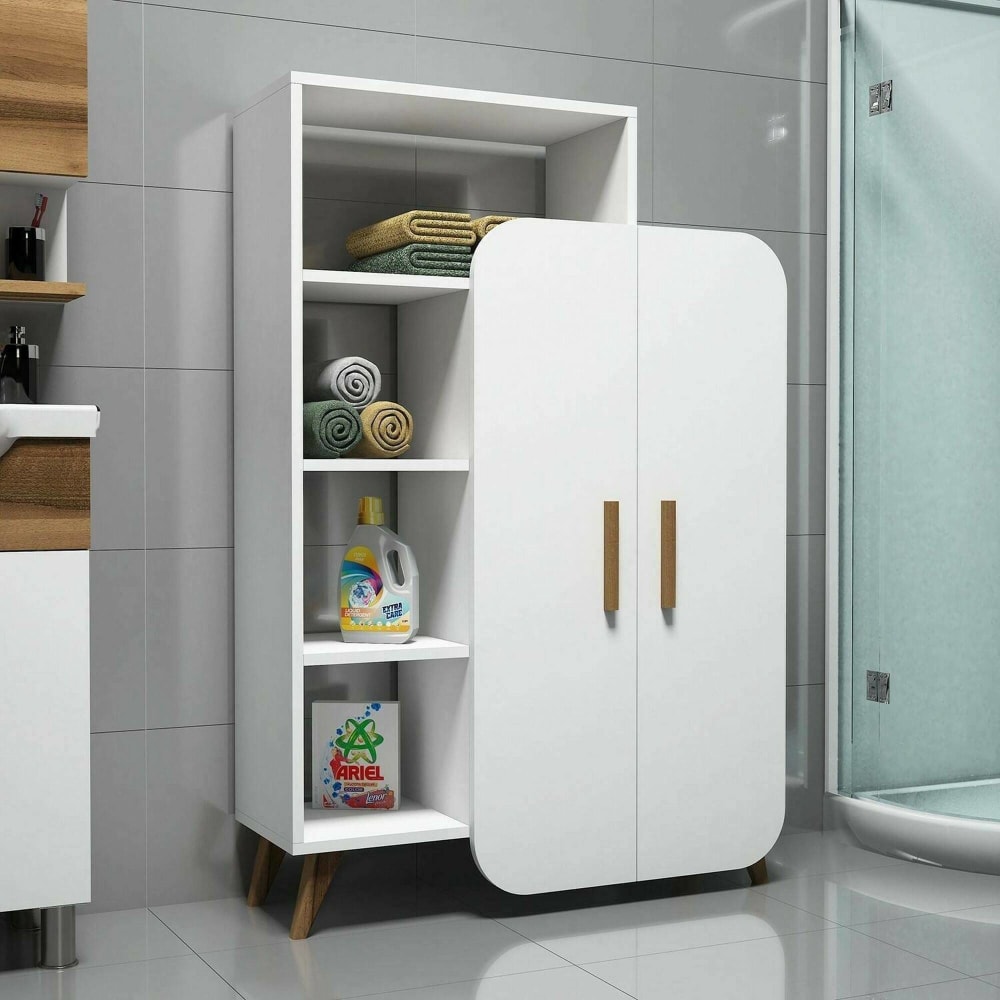Buffet effet bois blanc 90x32 cm - Maisons du Monde