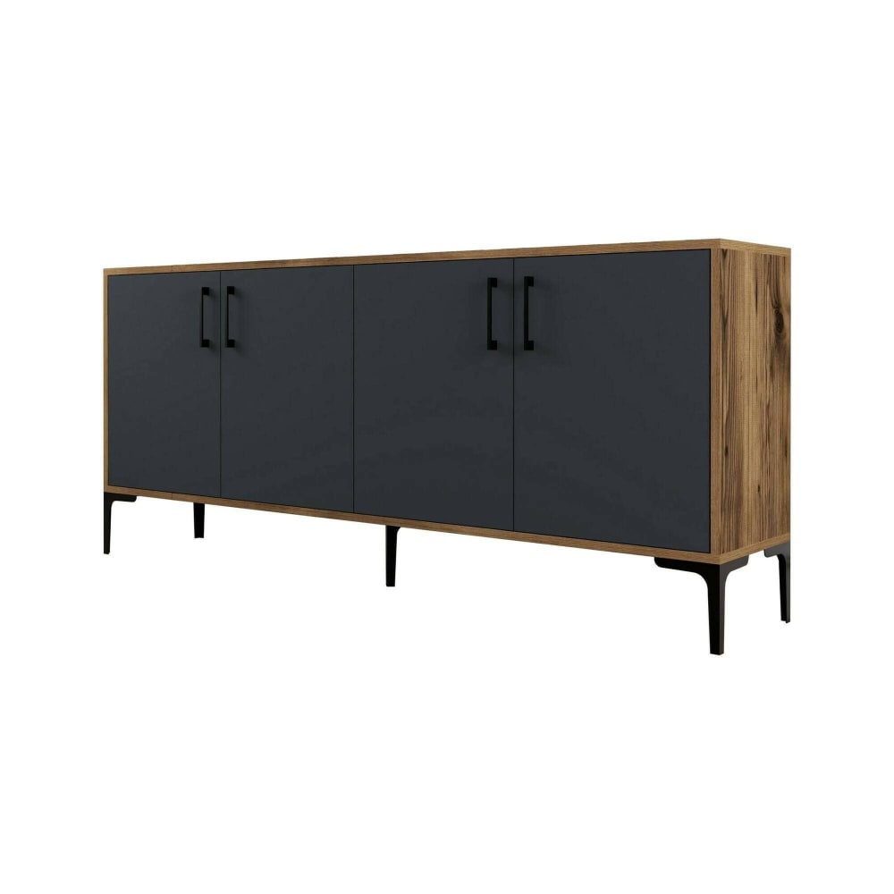 buffet effet bois beige,