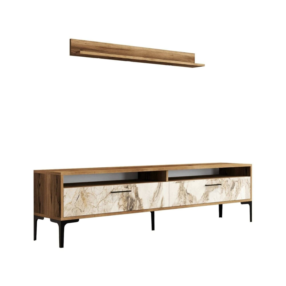 Meuble mural effet bois