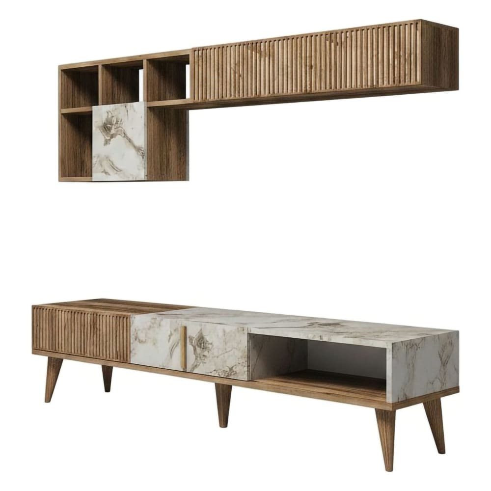 Meuble mural effet bois