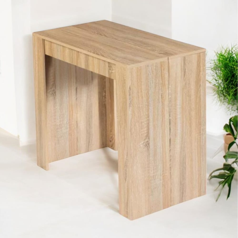 Concept Usine Konsolentisch ausziehbar aus Holz - 140 m style modern Braun Holz