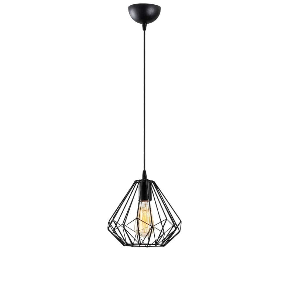 Suspension filaire noire en métal