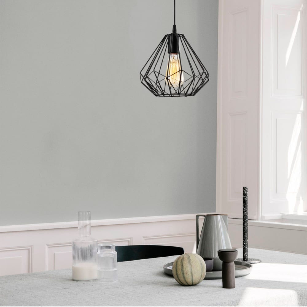 Suspension filaire noire en métal — vue 3