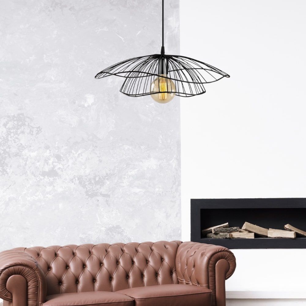 Suspension filaire noire — vue 4