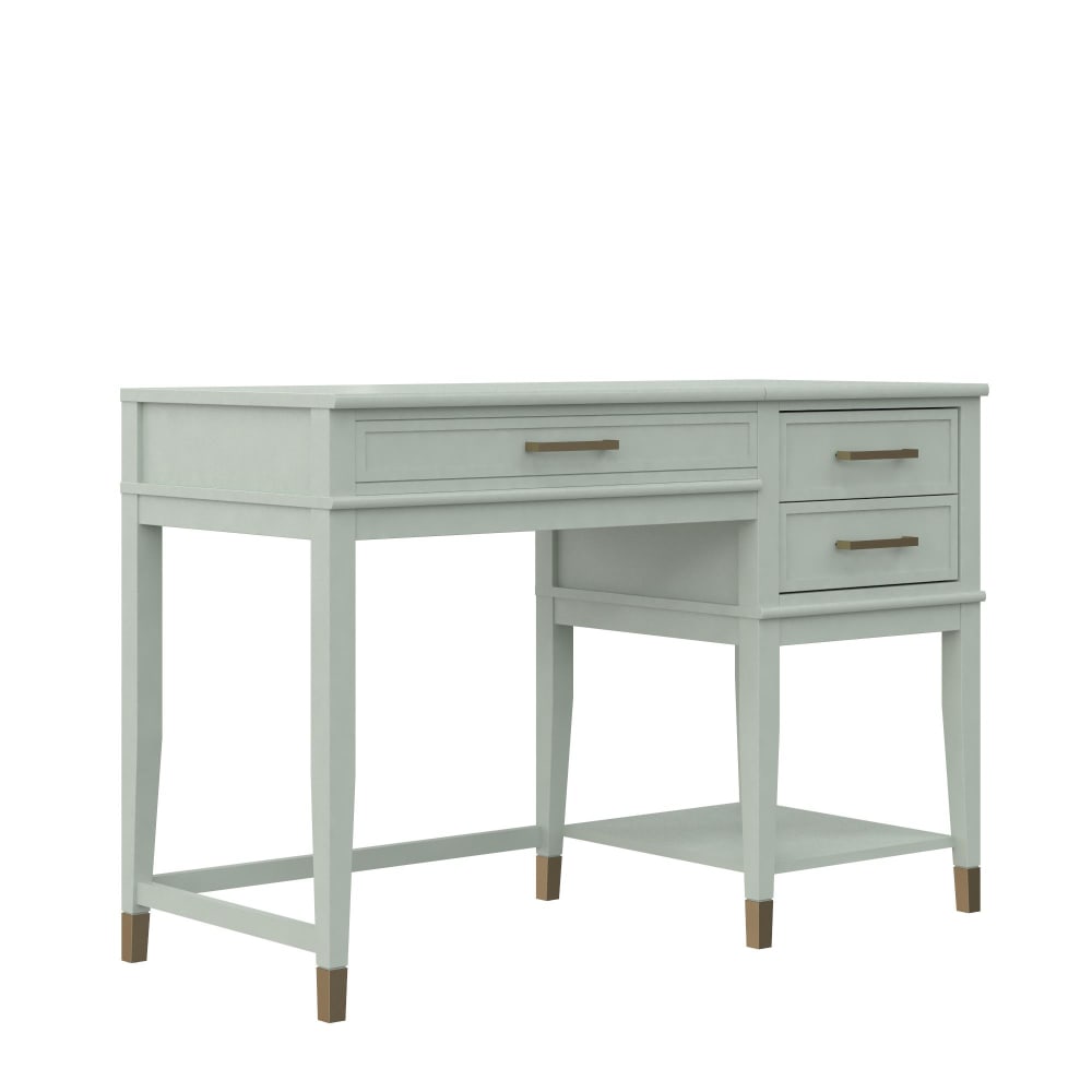 Bureau avec plateau élévateur en mélaminé vert - Maisons du Monde