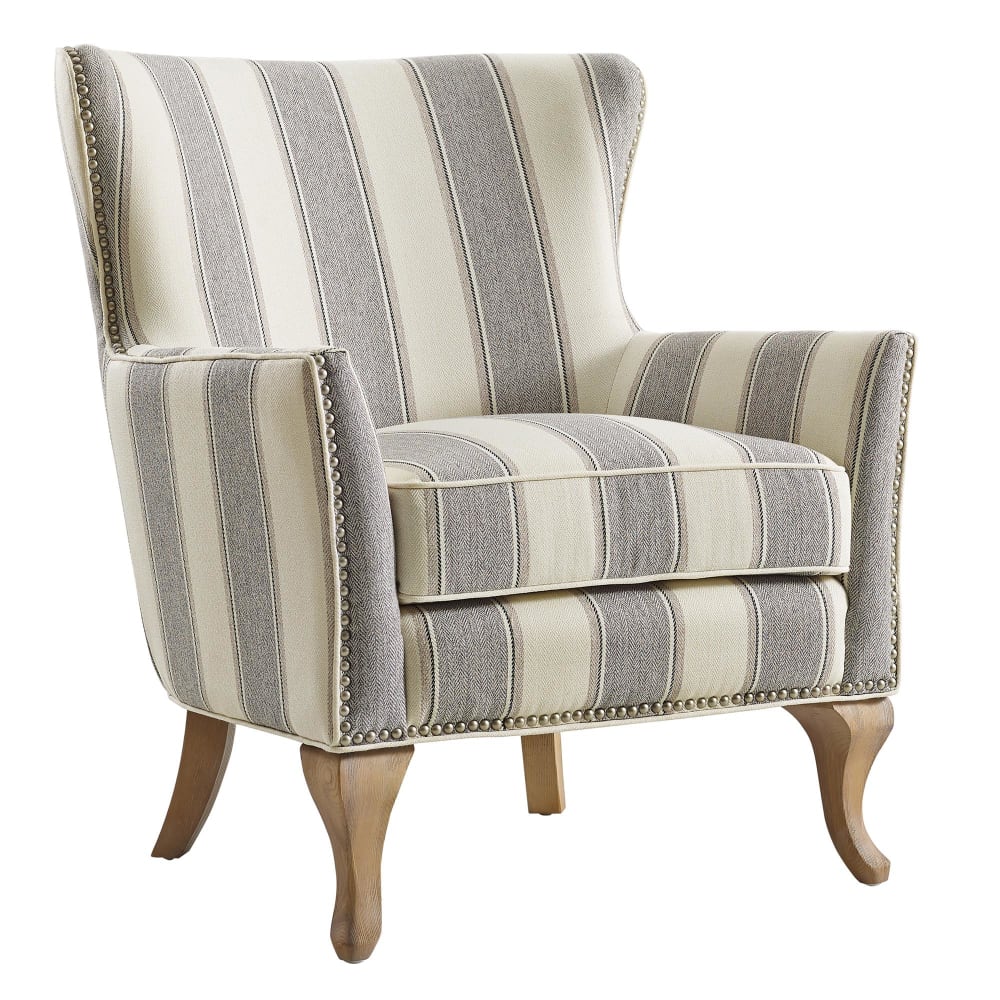 fauteuil à rayures en