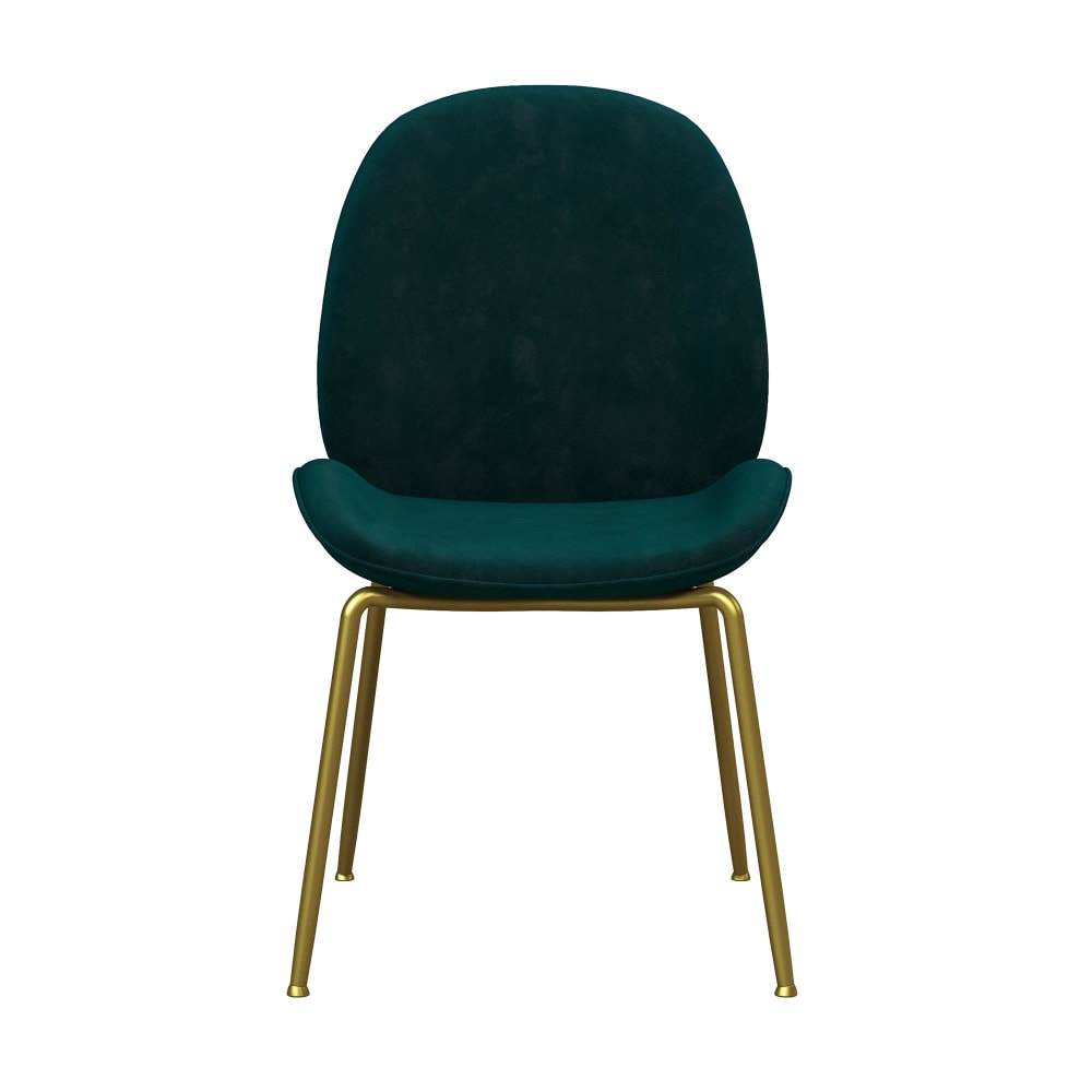 Chaise de salle à manger en velours vert - Maisons du Monde