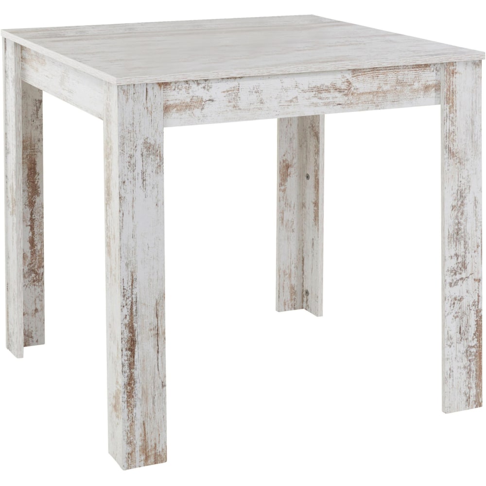 Table à manger en mélaminé blanc 4 personnes l80 - Maisons du Monde