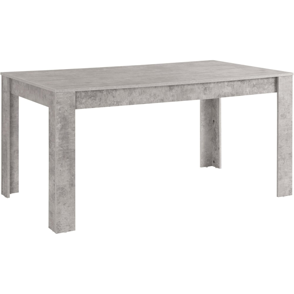 Loft24 Esstisch für 8 Personen in Betonoptik L160 cm Grau Spanplatte